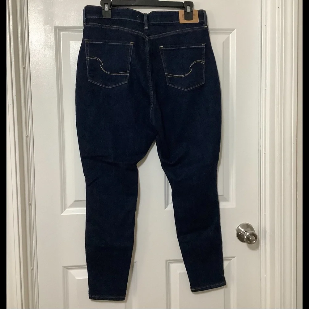 Signature by Levi Strauss Dark  Women's high rise Skinny Jeans size 14 Small. - Picture 5 of 13